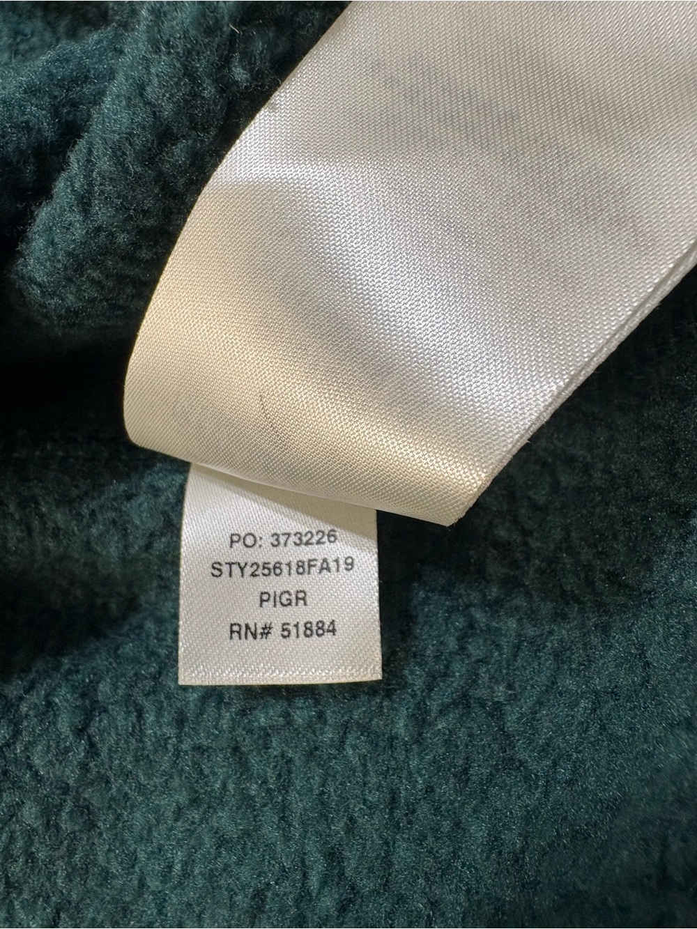 Patagonia Womens Better Sweater 1/4 Zip Fleece Outdoor Pine Green Small - Picture 8 of 8